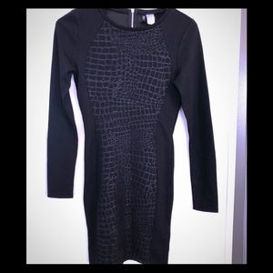 Long sleeve black dress